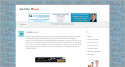 Desktop Screenshot of halkegitimmerkezi.org